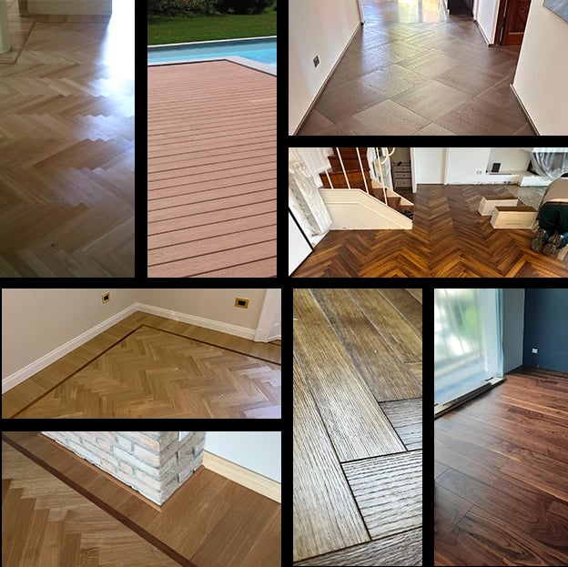 Lavori realizzati da Spazio Group SRL - pavimenti in legno e parquet